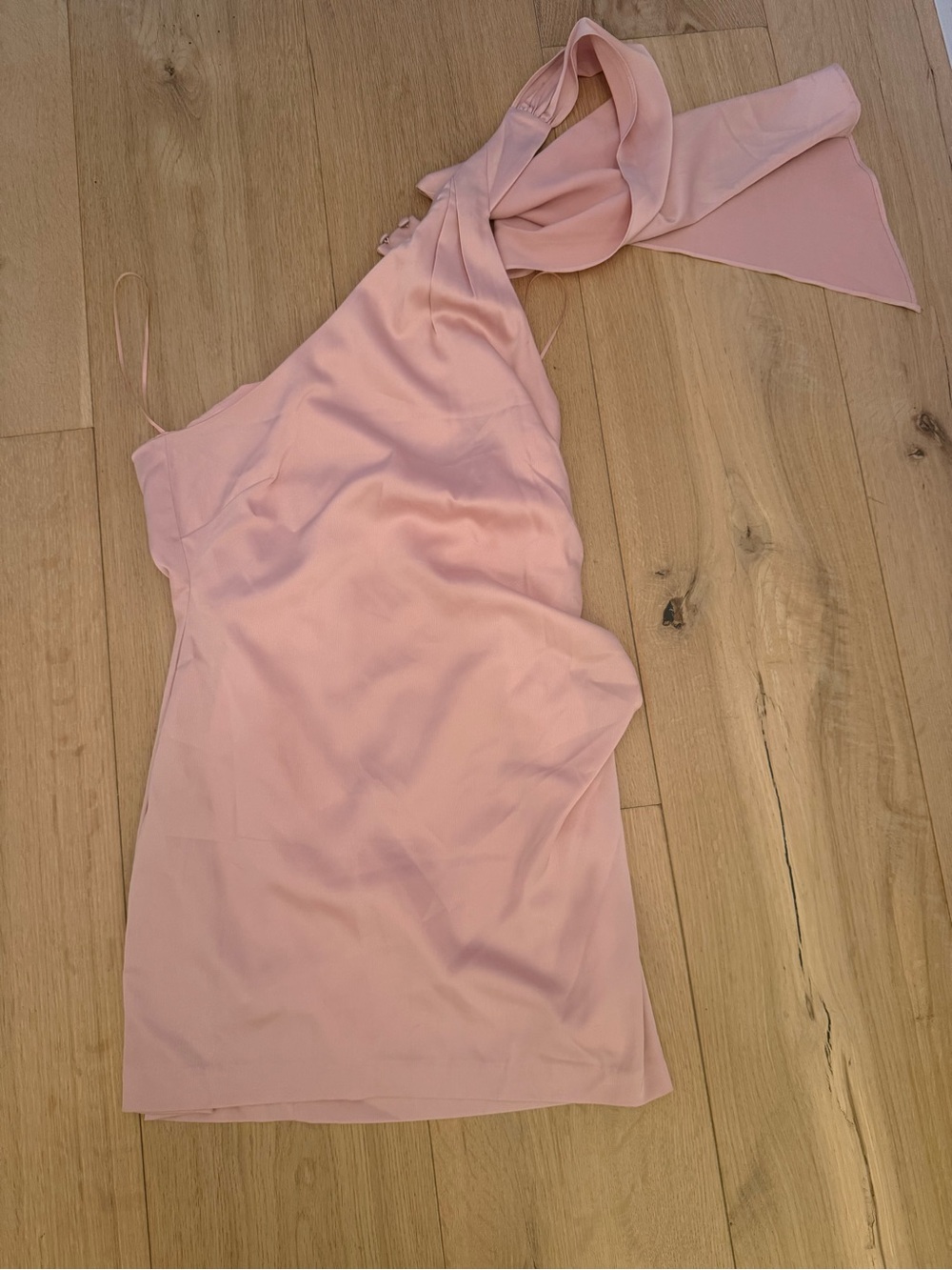 NOOKIE One-Shoulder Pink Cocktail Dress